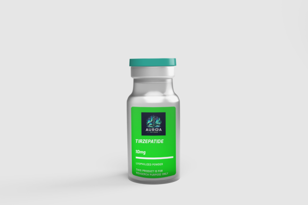 High-purity Tirzepatide research peptide in sterile packaging, intended for laboratory use only.